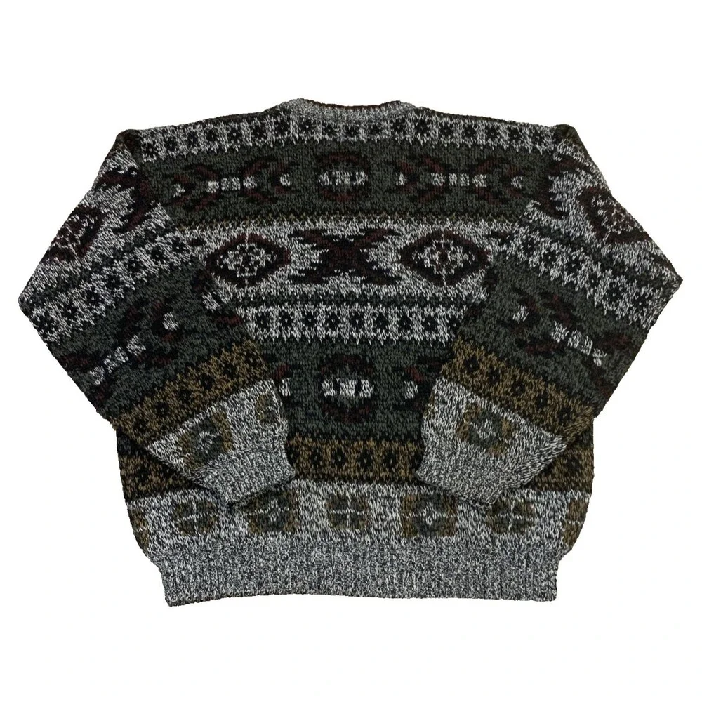 Michael Gerald Sweater Mens Large Crew Neck Acrylic Dad 90’s